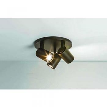 Netlighting Ascoli 3 Light Triple Round Spot Light Bronze Effect GU10