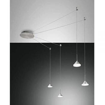Fabas Luce Isabella LED Pendant Light, 4-Bulb, Aluminium
