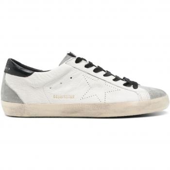 Gold Goose Leather Sneaker, White, Men's 42 (Super‑Star)
