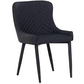 Negro Silla Solano para Cocina