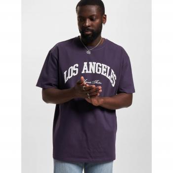 Mister Tee L.A. College Oversized Tee Purple Night for Men XS