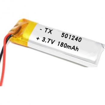 Pile Li‑Poly 3,7 V 180 mAh 501240/051240 – utilisée en électronique portable
