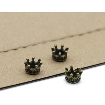 Crown Charm Beads for DIY Jewelry Making