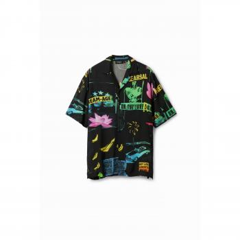 Desigual Camisa de Hombre Resort Collage
