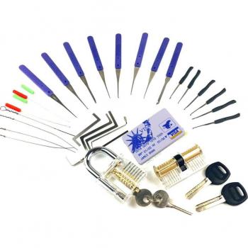 Lock Picking Tools with 2 Locks