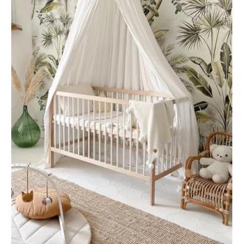 Mokee Mini Cot Bed (120x60) in White Beech
