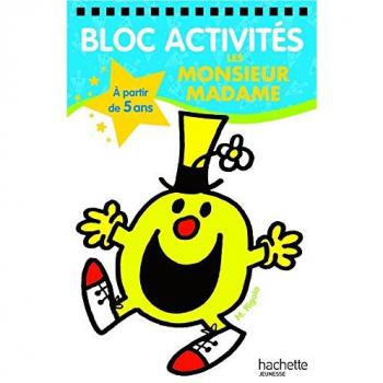 BLOC ACTIVITES 5 ANS MONSIEUR MADAME