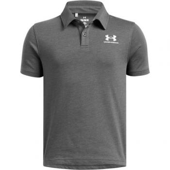 Under Armour® Mädchen‑Polo Icon – Schwarz/Weiß