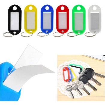 10-Piece Plastic Name Card Fob Labels
