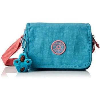 Kipling Ikene Messenger Bag, 17 cm, 1 liter, Turquoise Blue