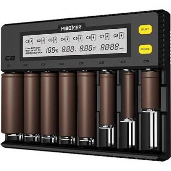 MiBOXER C8 LCD Battery Charging Station