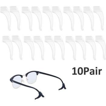 10 Pairs Large Size Silicone Ear Hooks for Glasses