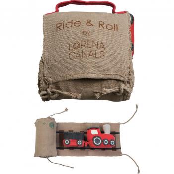 Lorena Canale Rutsch & Rollen – 2er Set, Braun / Rot