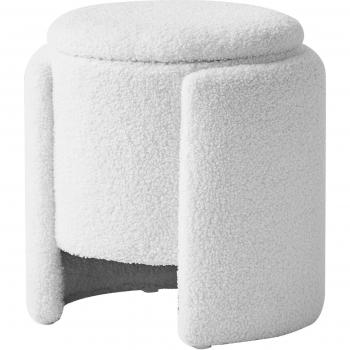 Pouf Nordlys en Bouclettes pour Salon Scandinave