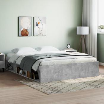 VidaXL Bed Frame Concrete Grey 160x200 cm