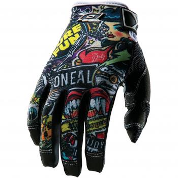 Guantes O'Neal Jump Crank para Niños, Negro, Talla XL