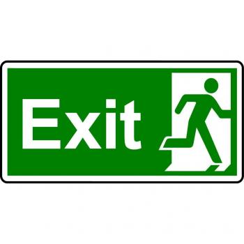 Vogue Exit Sign (Self‑Adhesive)