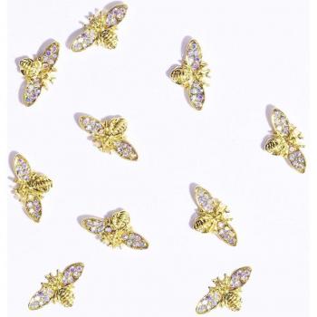 Pendentif 3D Mite Perlée, Bijou Décoratif pour Ongles