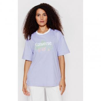 Converse T-Shirt 10023937-A04 in Lila