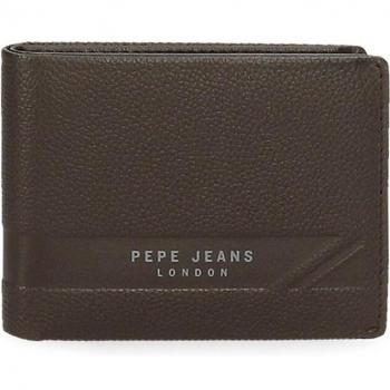 Cartera de hombre Basingstoke de Pepe Jeans en piel marrón