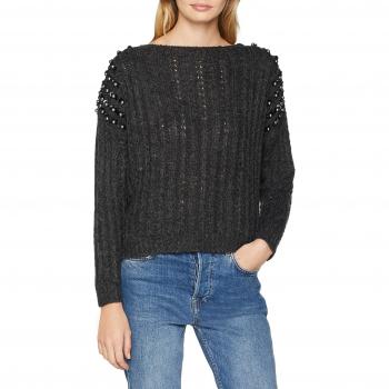 MOLLY BRACKEN Jersey Premium para Mujer, Gris Dk Grey, Talla X-Small