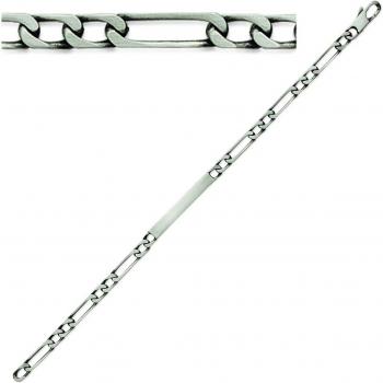 Gourmette 'Eve' de Plata 4 mm 18 cm