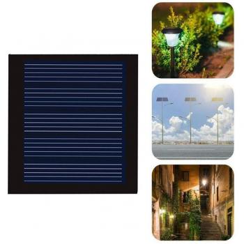 Polycrystalline Solar Panel 2.5V 110mA Round Black