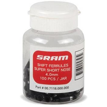 Unisex 4 mm SRAM Derailleur Housing Set – 100 Pieces, Noir, Short Nose
