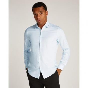 Bari Regular Fit Business-Hemd (Kentkragen) – Braun/Blau, 40, Herren