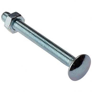 M6 x 75mm Carriage Bolt Pack