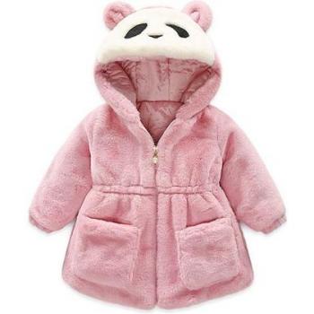 Girls' Long Faux Fur Jacket