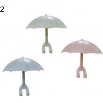 3Pcs Adhesive Wall Mount Toothbrush Hooks