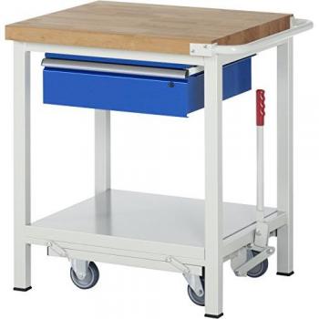 Établi pliante 8001 – 750 x 700 x 880 mm, hêtre massif
