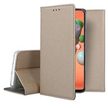 Funda Horizontal para Samsung Galaxy A51 en Color Dorado