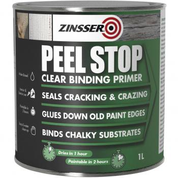 Zinsser ZINPSP1L PSP1L Peel Stop Clear Binding Primer Paint 1 Litre, 1L