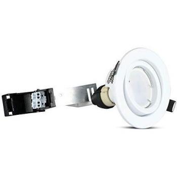Set di 3 Faretti LED da Incasso, Rotabili e Orientabili, 5W, Colore Bianco Neutro (4500K), con Lampada GU10 Sostituibile