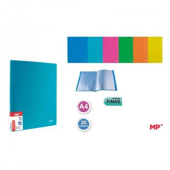 Capa de Protección A4 20 Unidades con Tapa Fluorescente