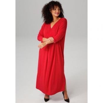 Aniston PLUS Maxikleid für Damen mit Seitenschlitzen