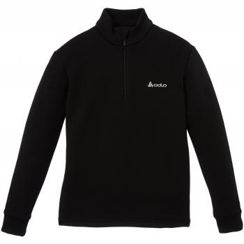 Odlo Kinder-Sweat Ultra 1/2-Zip Pullover – Jungen, Schwarz, 104