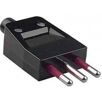 Connecteur Électrique Mâle Noir 250 V IP20