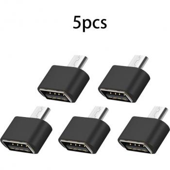 Mini Micro USB to USB 2.0 Female OTG Adapter for Mobile Phones