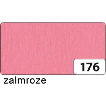 Folietekst Crêpe Papier 250×50 cm Zalmroze 176