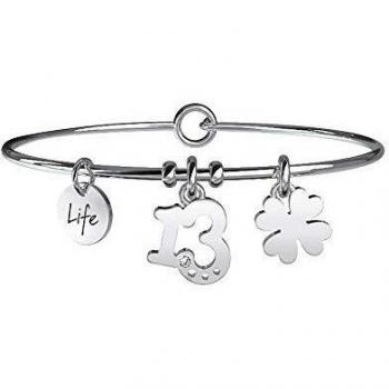 Brazaletes Acero Mujer Motivo Trébol Kidult Referencia 231626