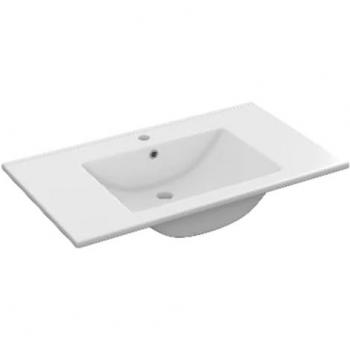 Vasque console en porcelaine claire 60x45 cm