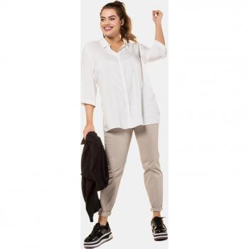 Pantaloni a cinque tasche Beige per Donna, Cotone, Taglia 68