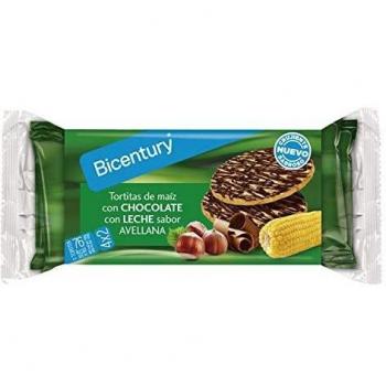 Tortitas de Maíz Chocolate con Leche sabor Avellana  Bicentury