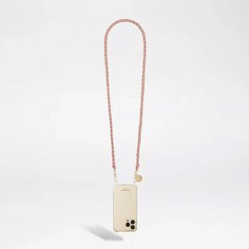 Luxe Chain Lou La Coque – 120 cm, Resina Ultrarresistente Rose Doré, Mosquetones Dorados