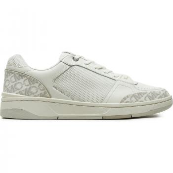 MK Rebel Trainers – White, 8½ UK, Logo‑Patterned