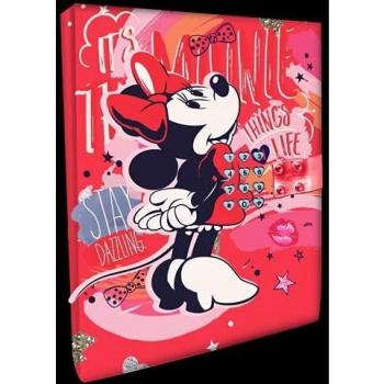 Diario Secreto Minnie con código y sonidos en color rojo de Disney