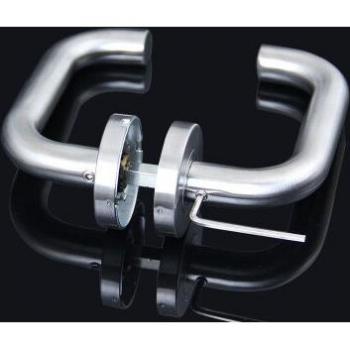 Fire Door Keyless Handle with 304 Stainless Steel